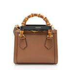 Gucci Cuir Leather Bamboo Diana Mini Tote