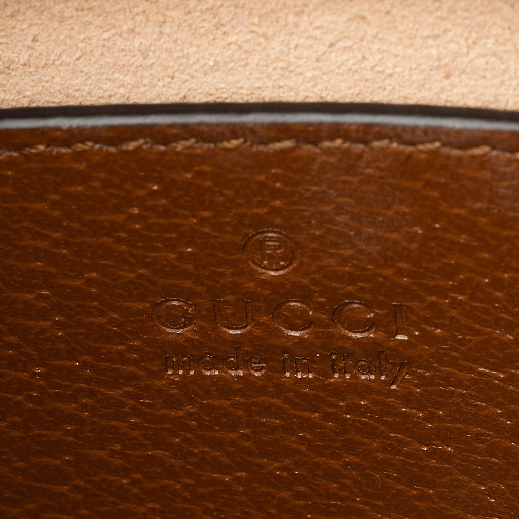 Gucci Cuir Leather Bamboo Diana Mini Tote