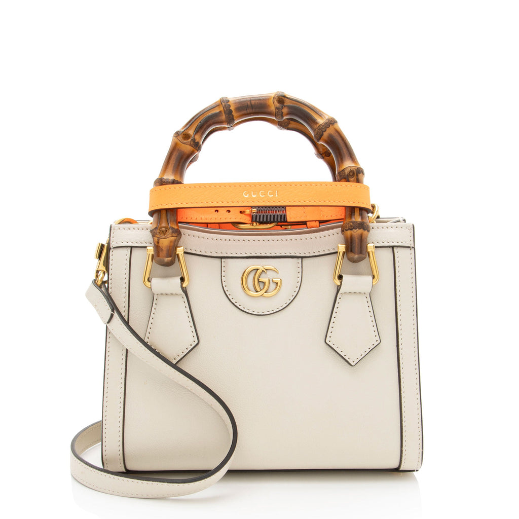 Gucci Cuir Leather Diana Mini Tote
