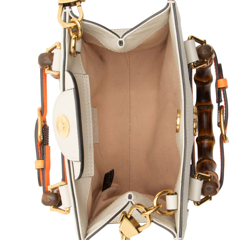 Gucci Cuir Leather Diana Mini Tote