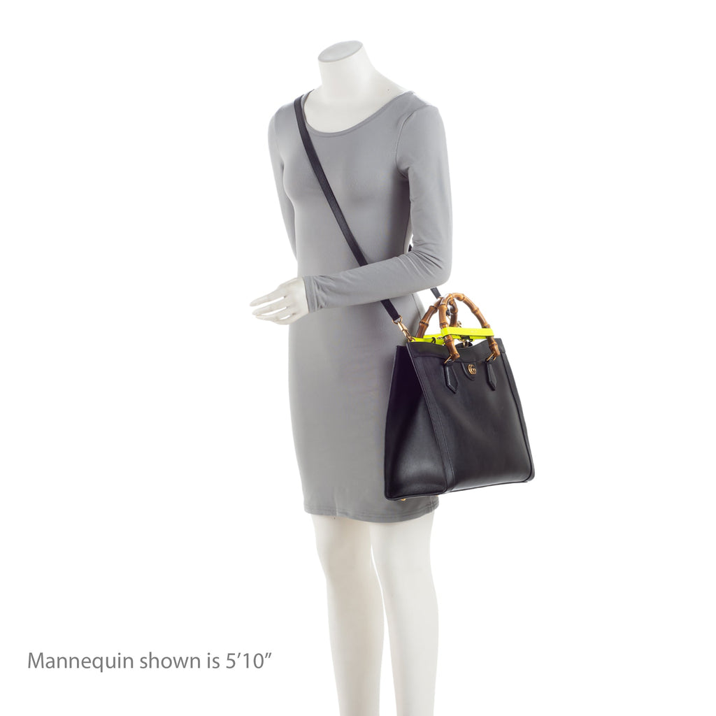 Gucci Cuir Leather Diana Medium Tote (SHF-1Bld5g)