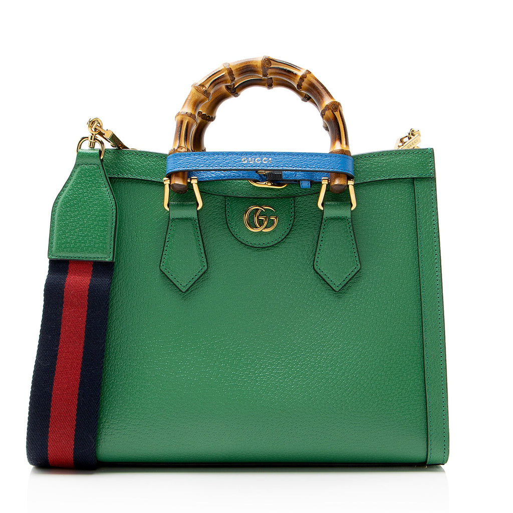 Gucci Cuir Leather Diana Small Tote