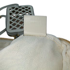 Gucci Cutout Leather and Flora Canvas Infinity Crossbody