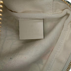 Gucci Cutout Leather and Flora Canvas Infinity Crossbody