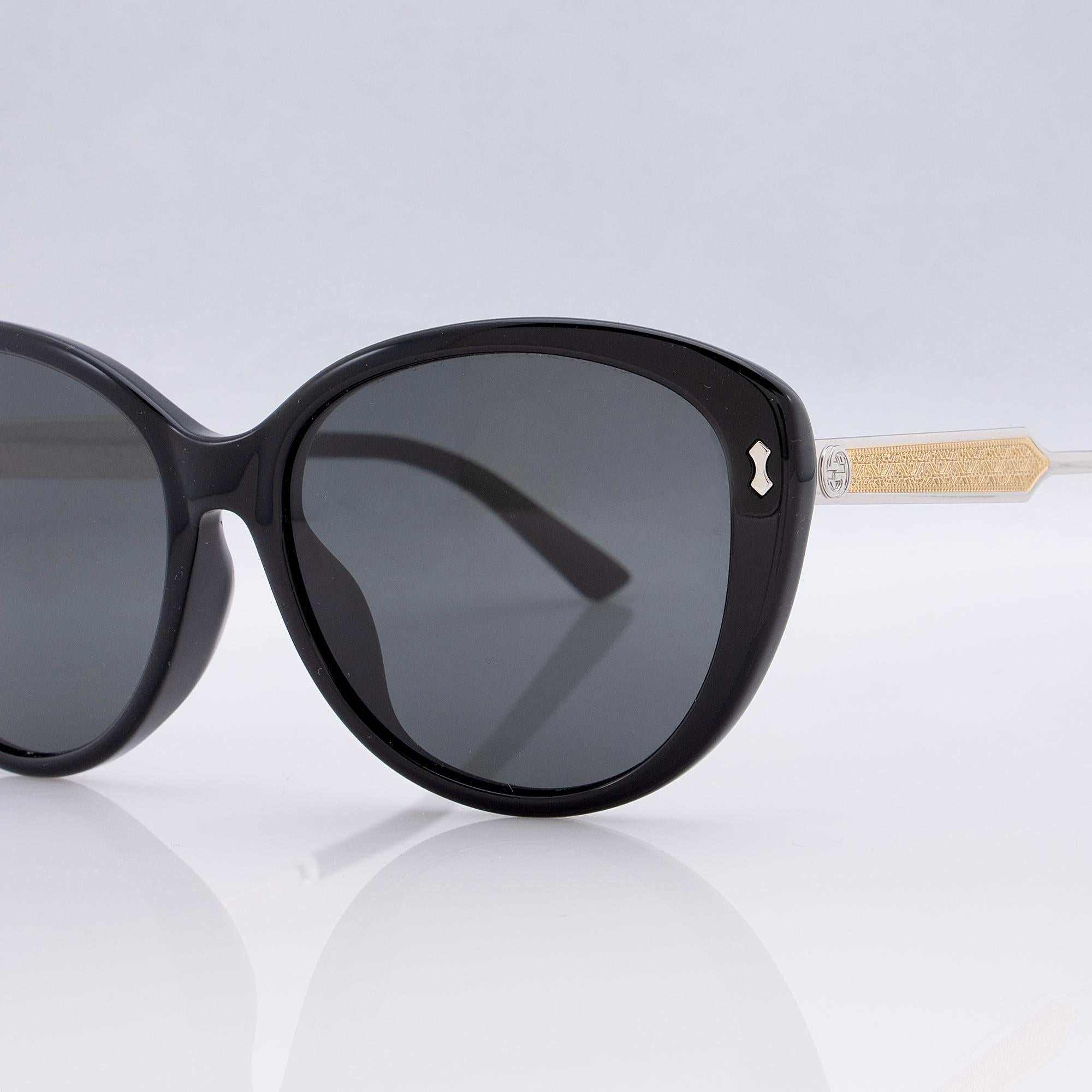 Gucci Damascato Cat Eye Sunglasses (SHF-OJ1hQk)