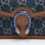 Gucci Denim Dionysus Super Mini Shoulder Bag (SHF-LUnuyX)
