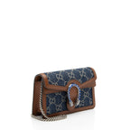 Gucci Denim Dionysus Super Mini Shoulder Bag (SHF-LUnuyX)