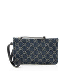 Gucci GG Denim Zip Pochette