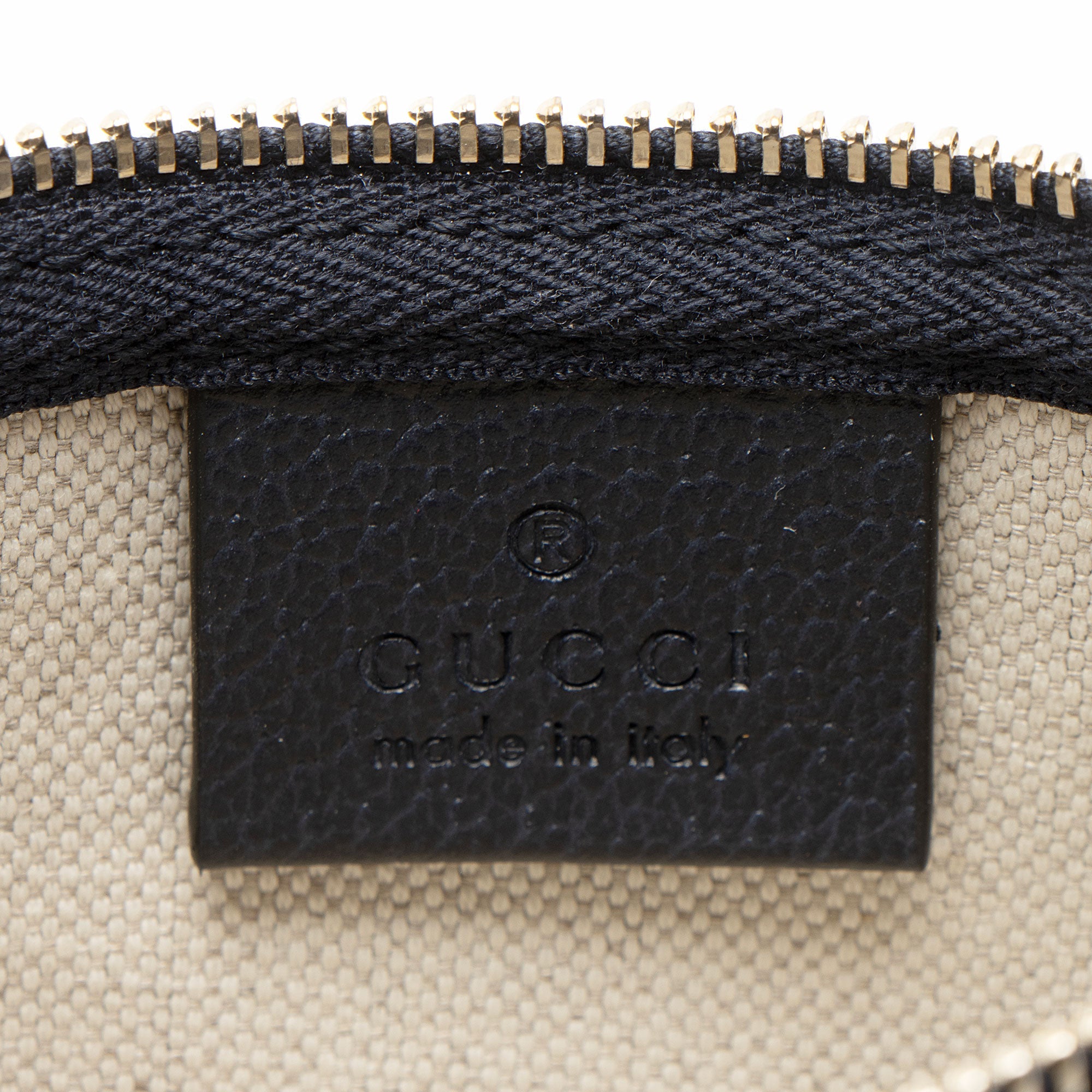 Gucci GG Denim Zip Pochette