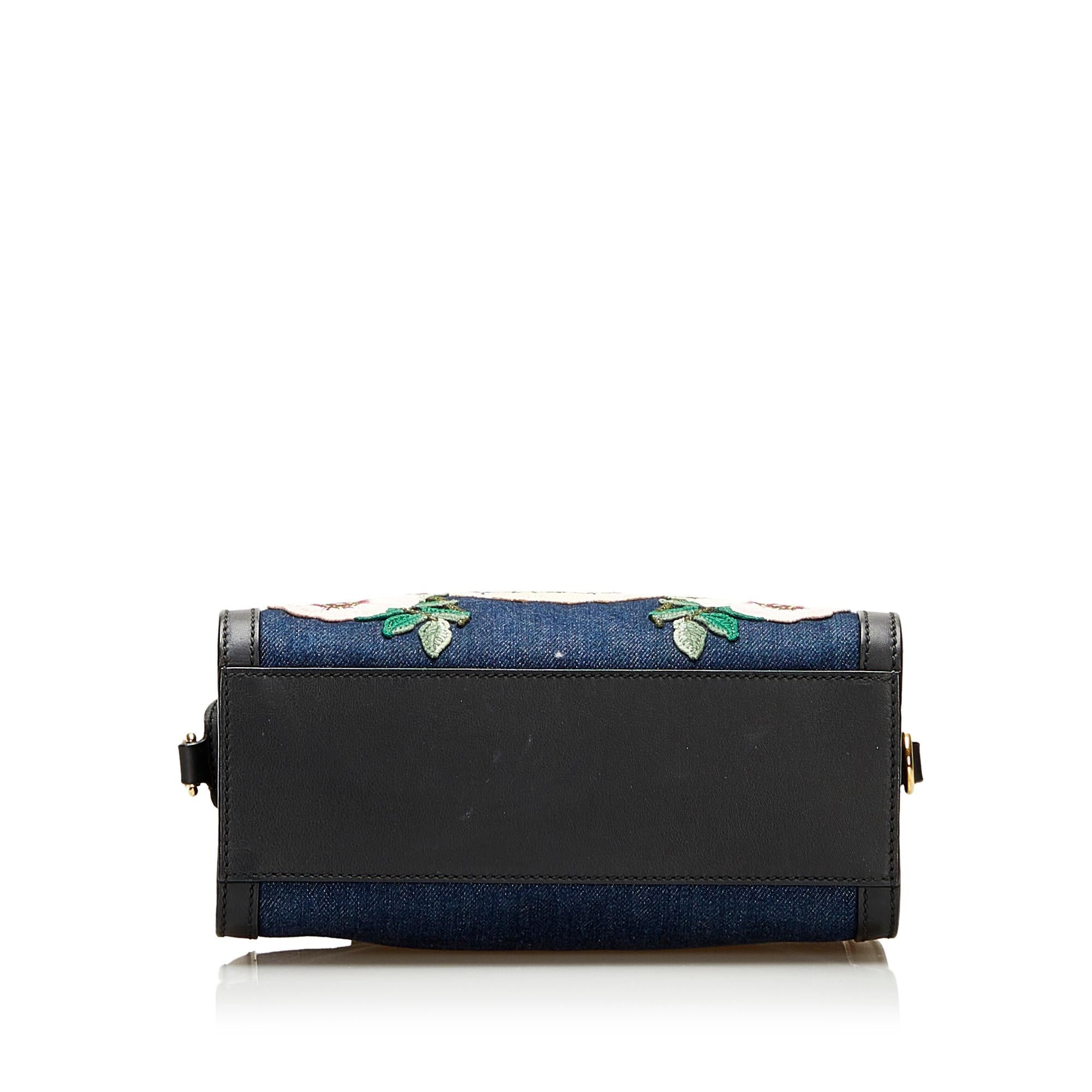 Gucci Denim Tiger Pearl Tote (SHG-35954)