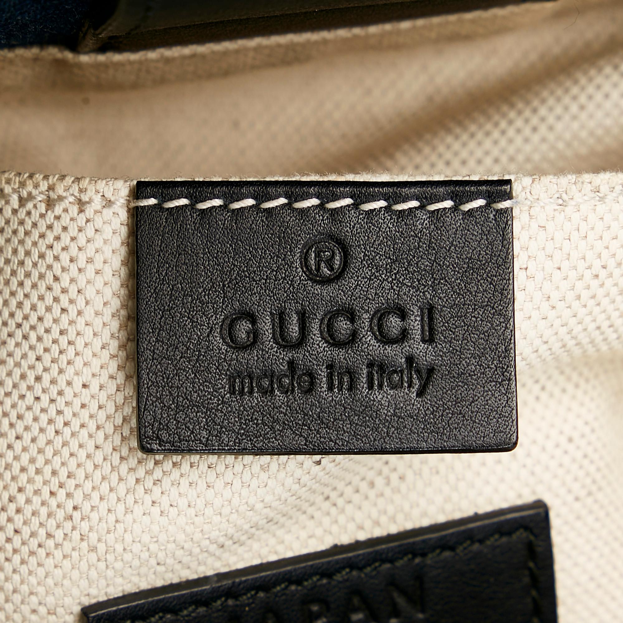 Gucci Denim Tiger Pearl Tote (SHG-35954)