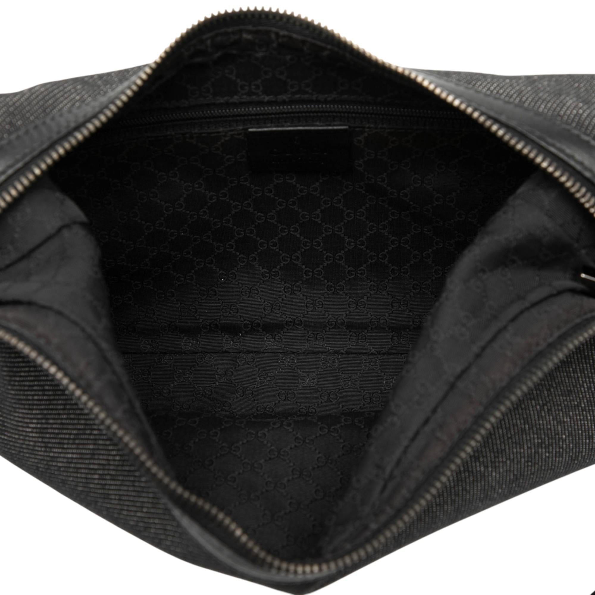 Gucci Denim Web Shoulder Bag