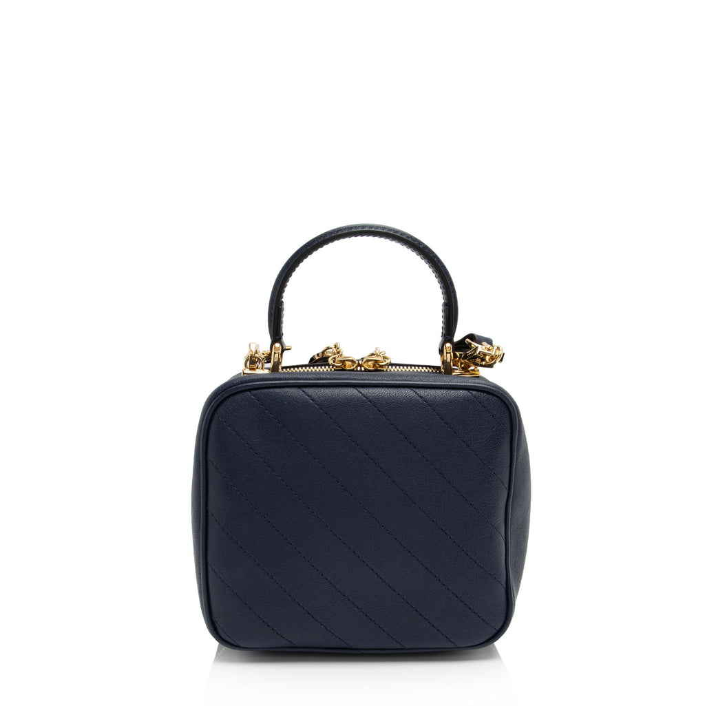 Gucci Diagonal Stitched Calfskin Blondie Top Handle (SHF-XClOQA)