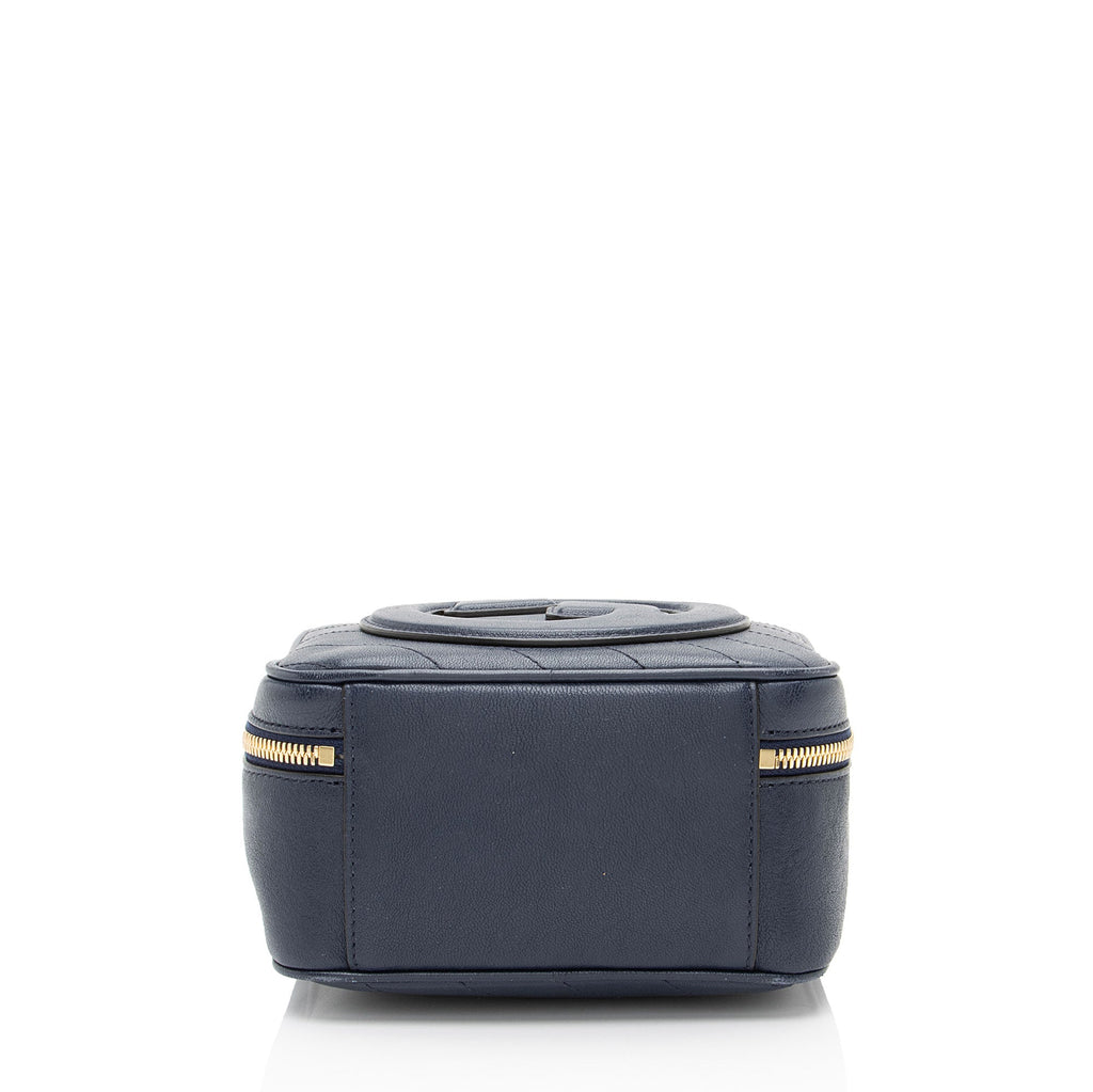 Gucci Diagonal Stitched Calfskin Blondie Top Handle
