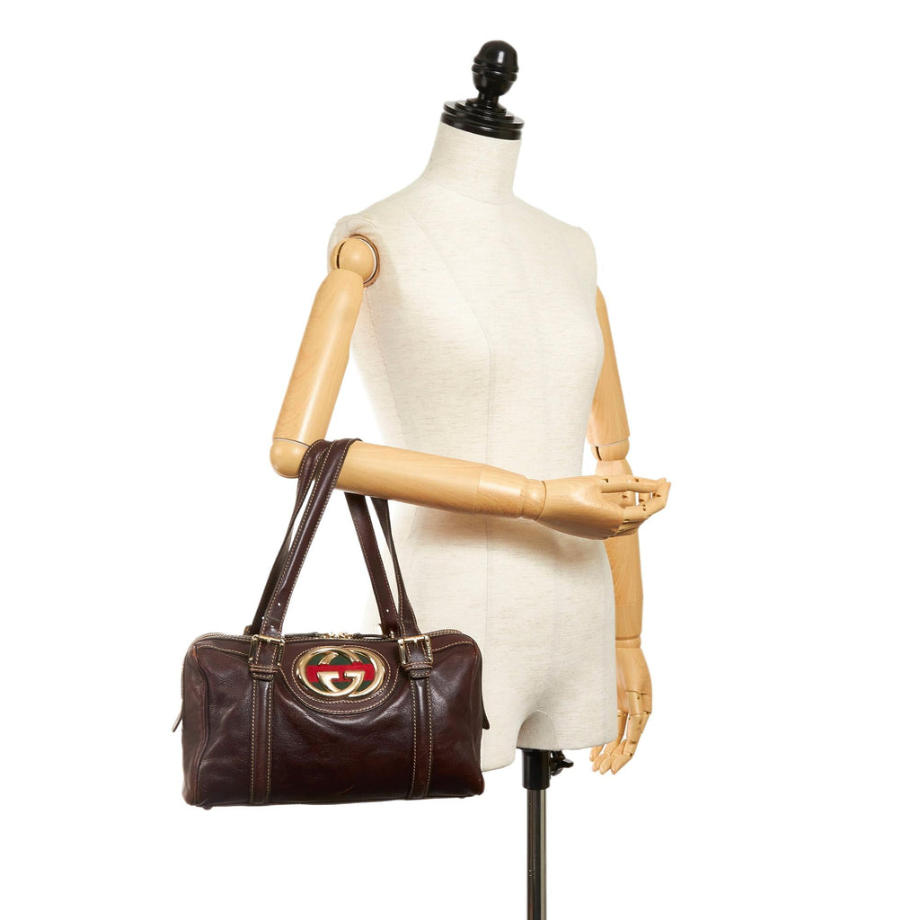 Gucci Dialux Britt Boston Bag (SHG-31068)