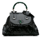 Gucci Dialux Pop Coated Canvas Bamboo Top Handle Bag