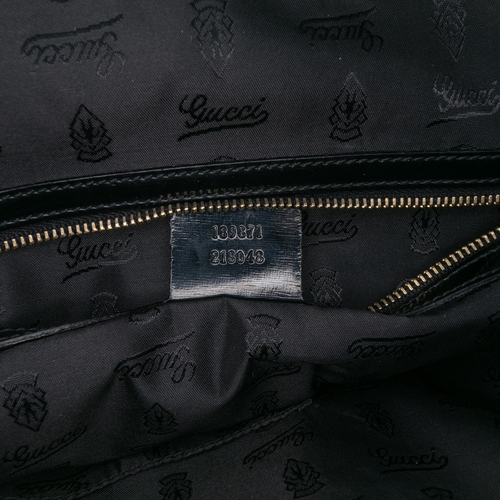Gucci Dialux Pop Coated Canvas Bamboo Top Handle Bag