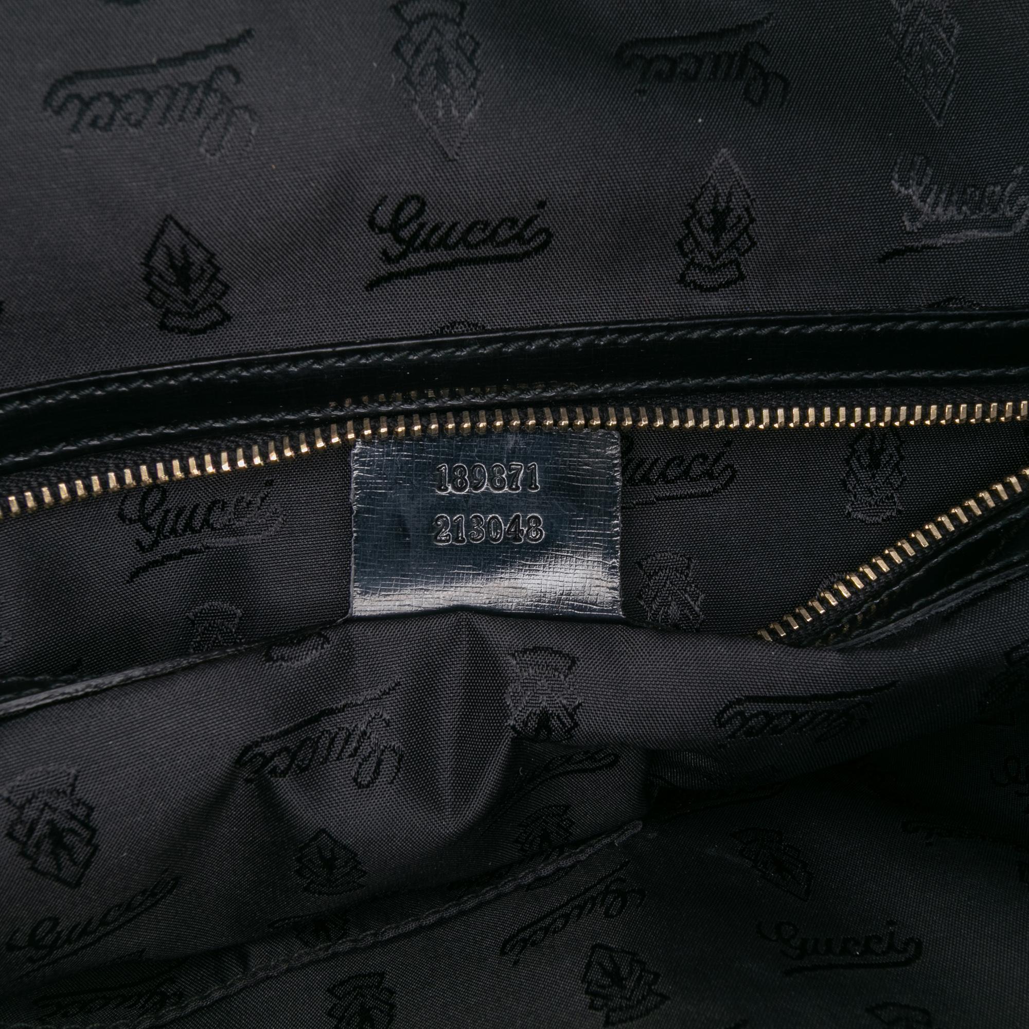 Gucci Dialux Pop Coated Canvas Bamboo Top Handle Bag