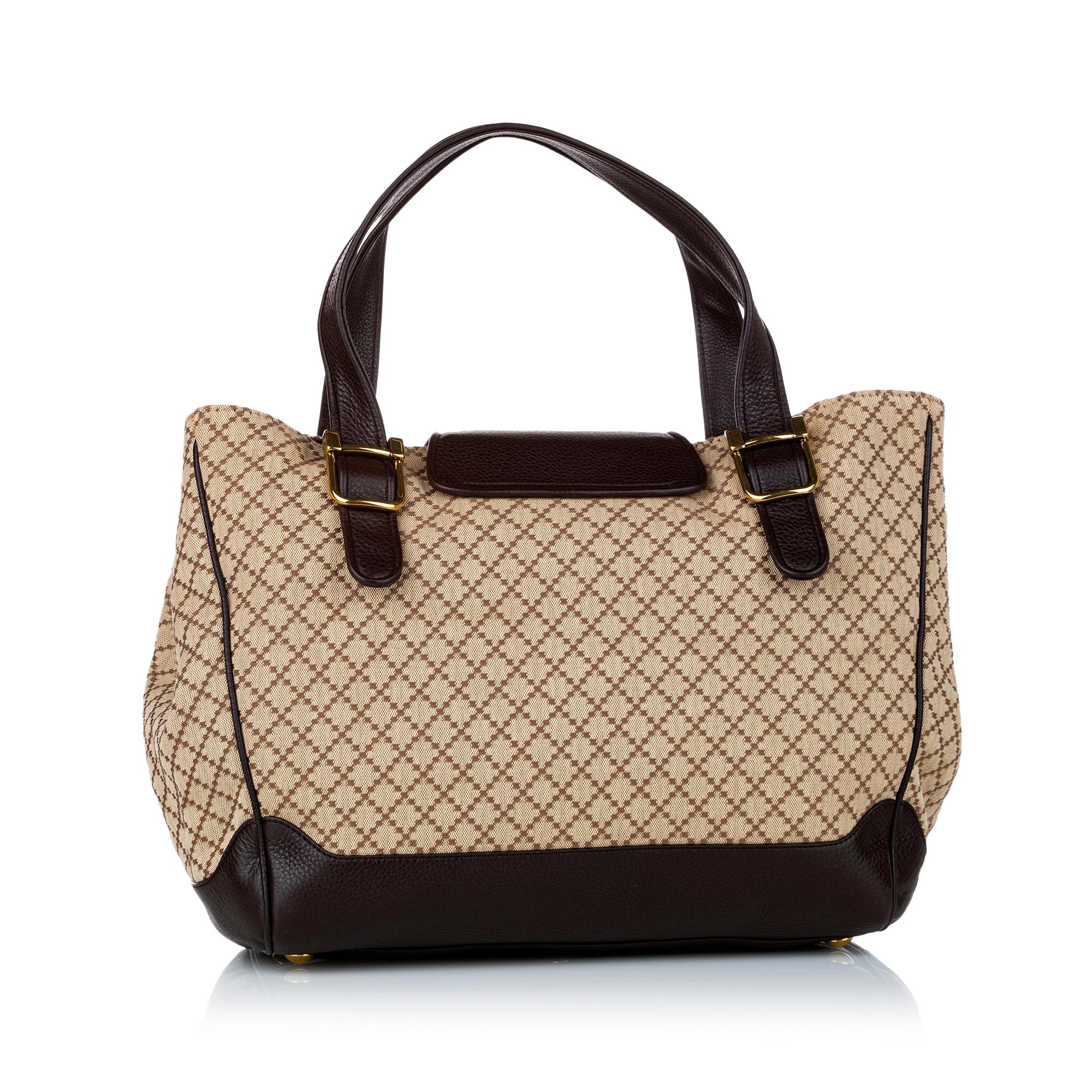 Gucci Diamante 1973 Canvas Tote Bag (SHG-28753)