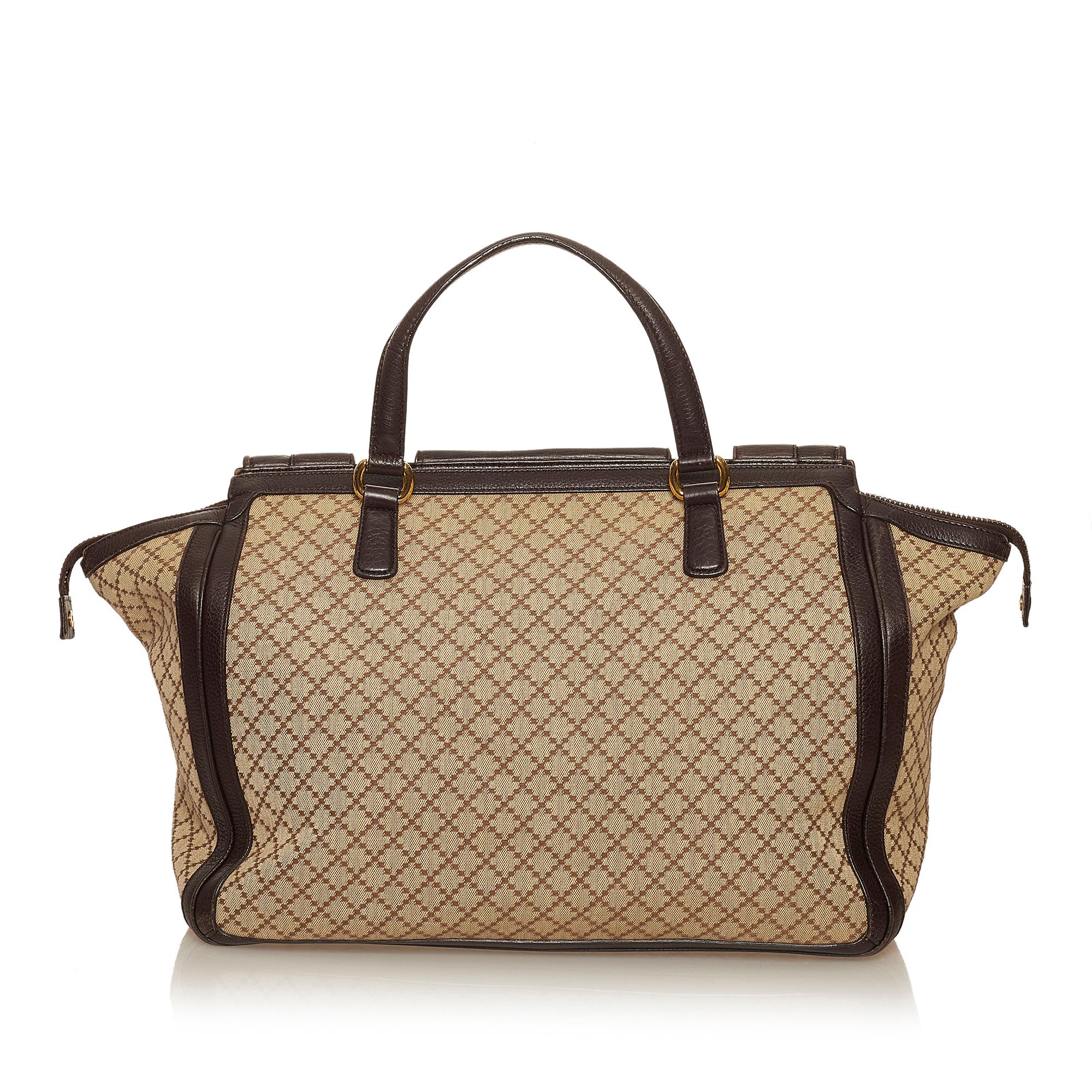 Gucci Diamante 1973 Canvas Tote Bag (SHG-29458)