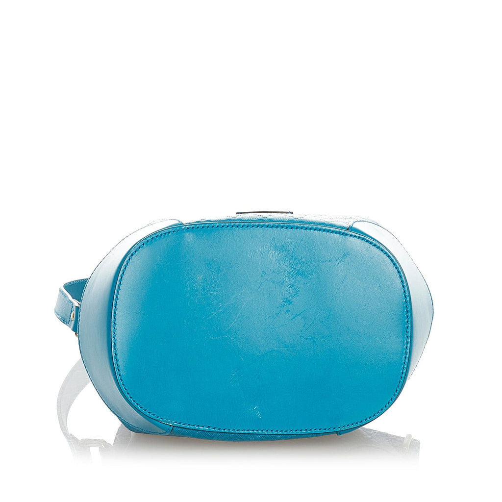 Gucci Diamante Bright Leather Bucket Bag (SHG-23244)
