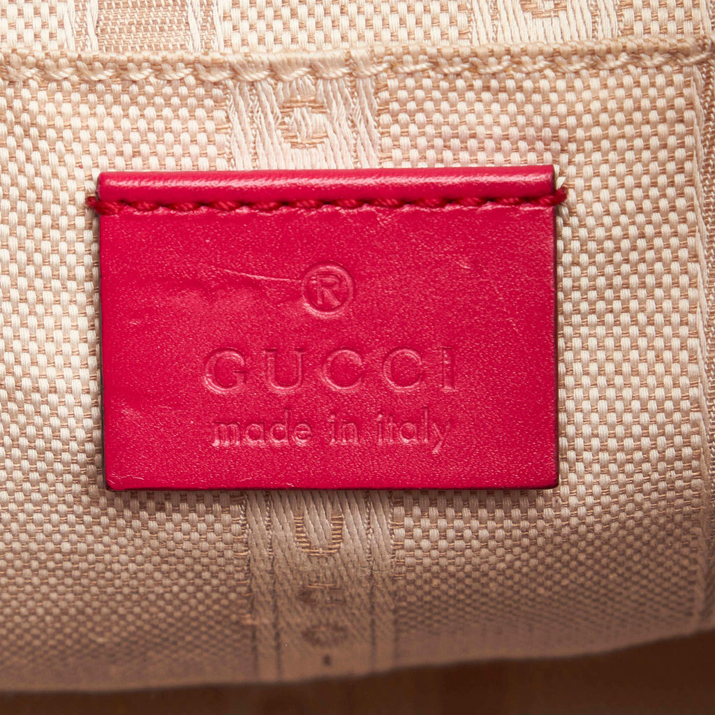 Gucci Diamante Bright Leather Bucket Bag (SHG-29104)