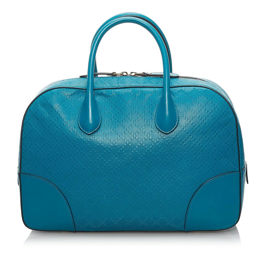 Gucci Diamante Bright Leather Satchel (SHG-34238)