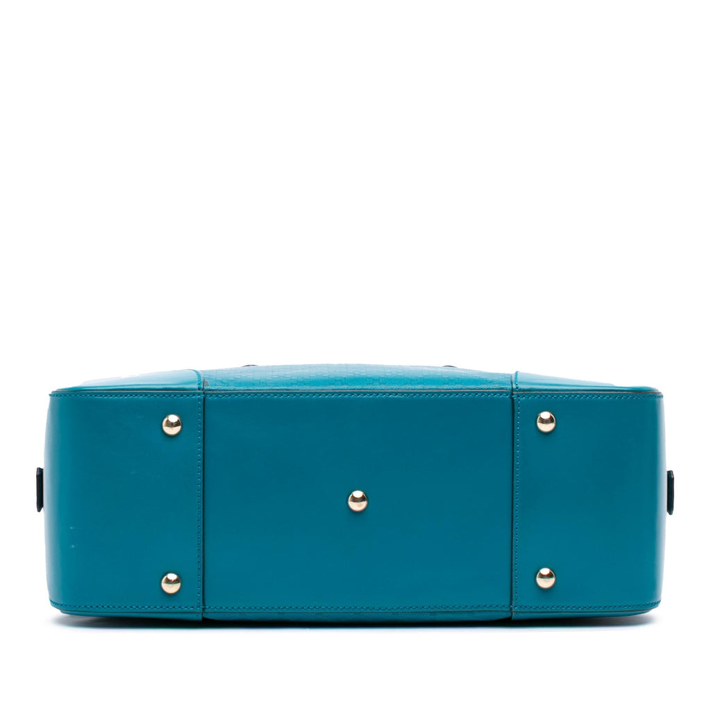 Gucci Diamante Bright Leather Satchel
