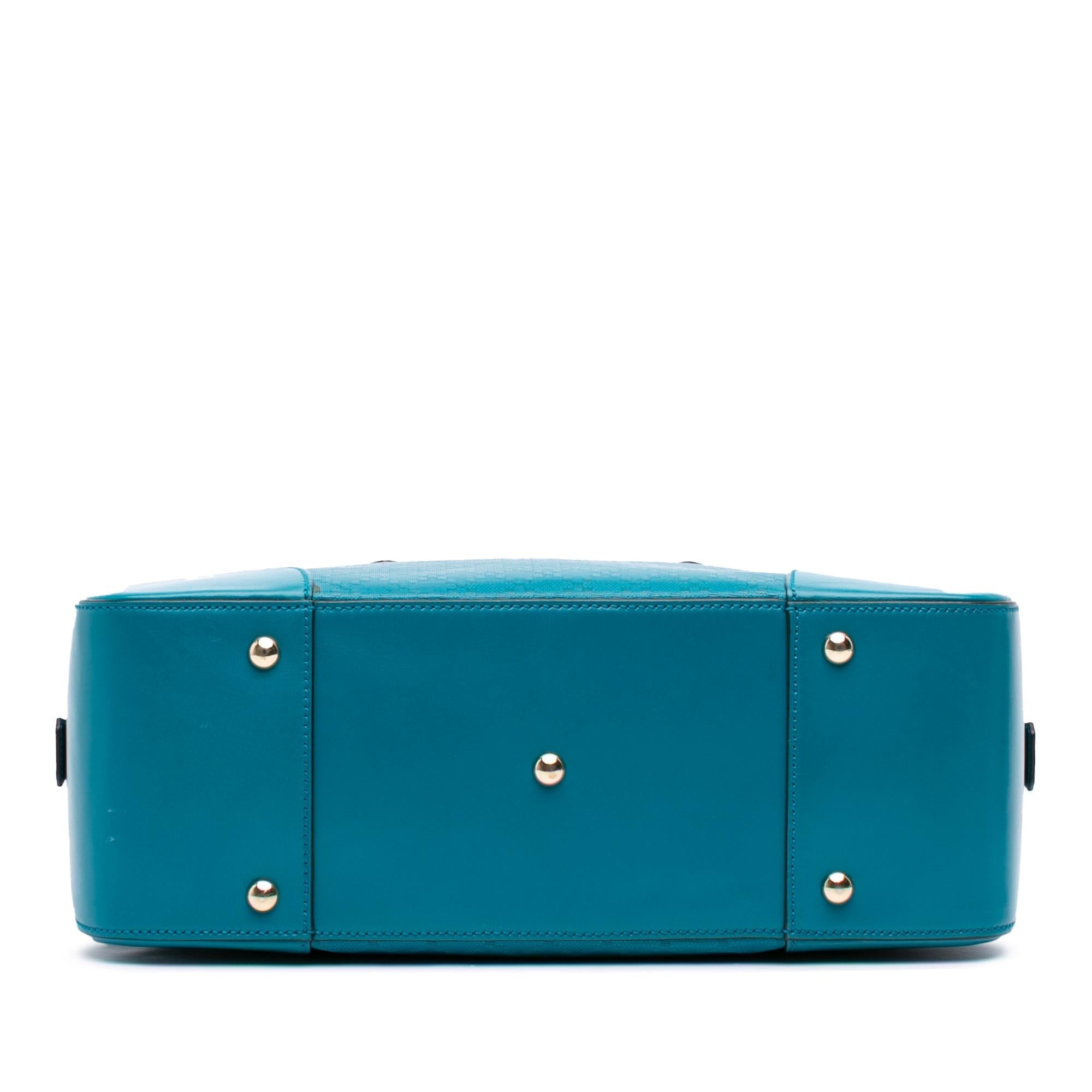 Gucci Diamante Bright Leather Satchel