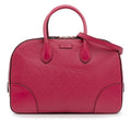Gucci Diamante Bright Leather Satchel