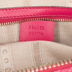 Gucci Diamante Bright Leather Satchel