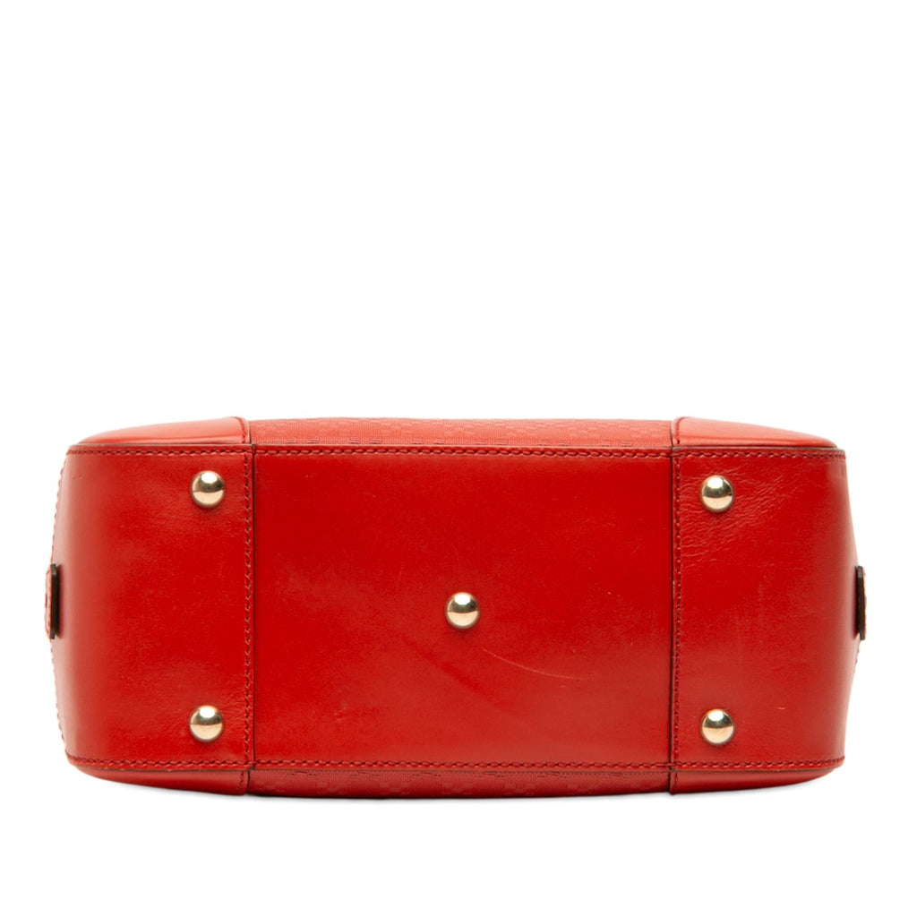 Gucci Diamante Bright Leather Satchel