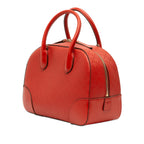 Gucci Diamante Bright Leather Satchel