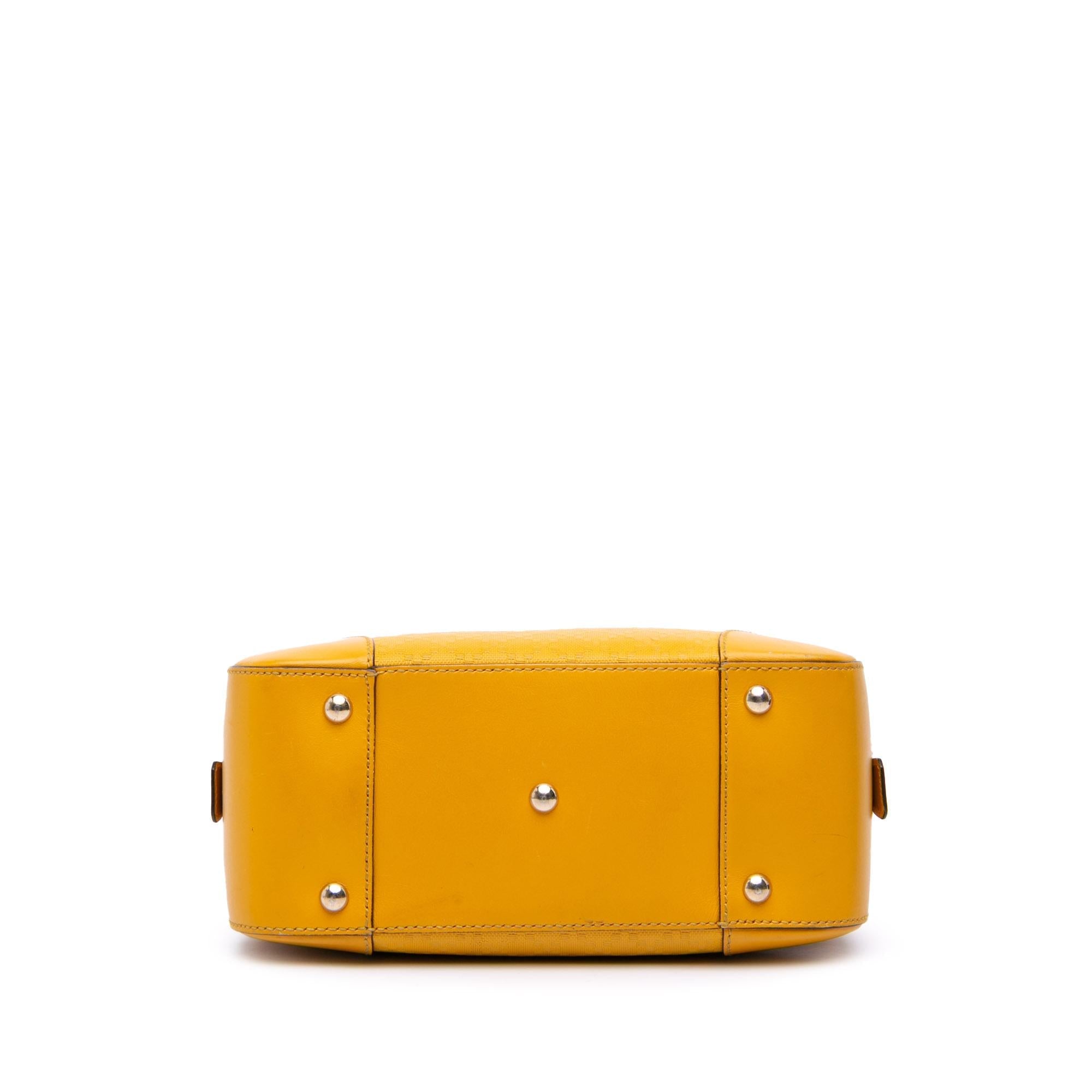 Gucci Diamante Bright Leather Satchel