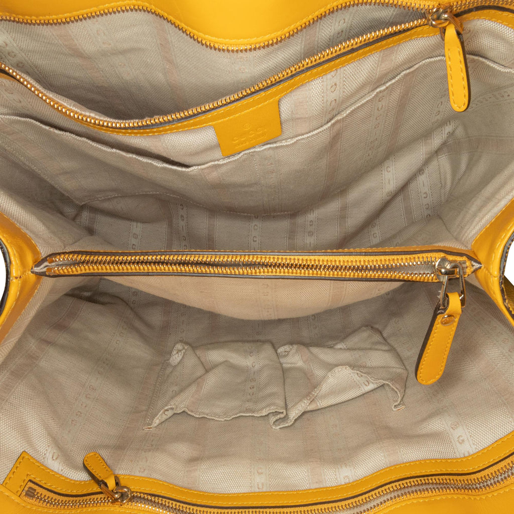 Gucci Diamante Bright Leather Tote (SHG-26jETG)