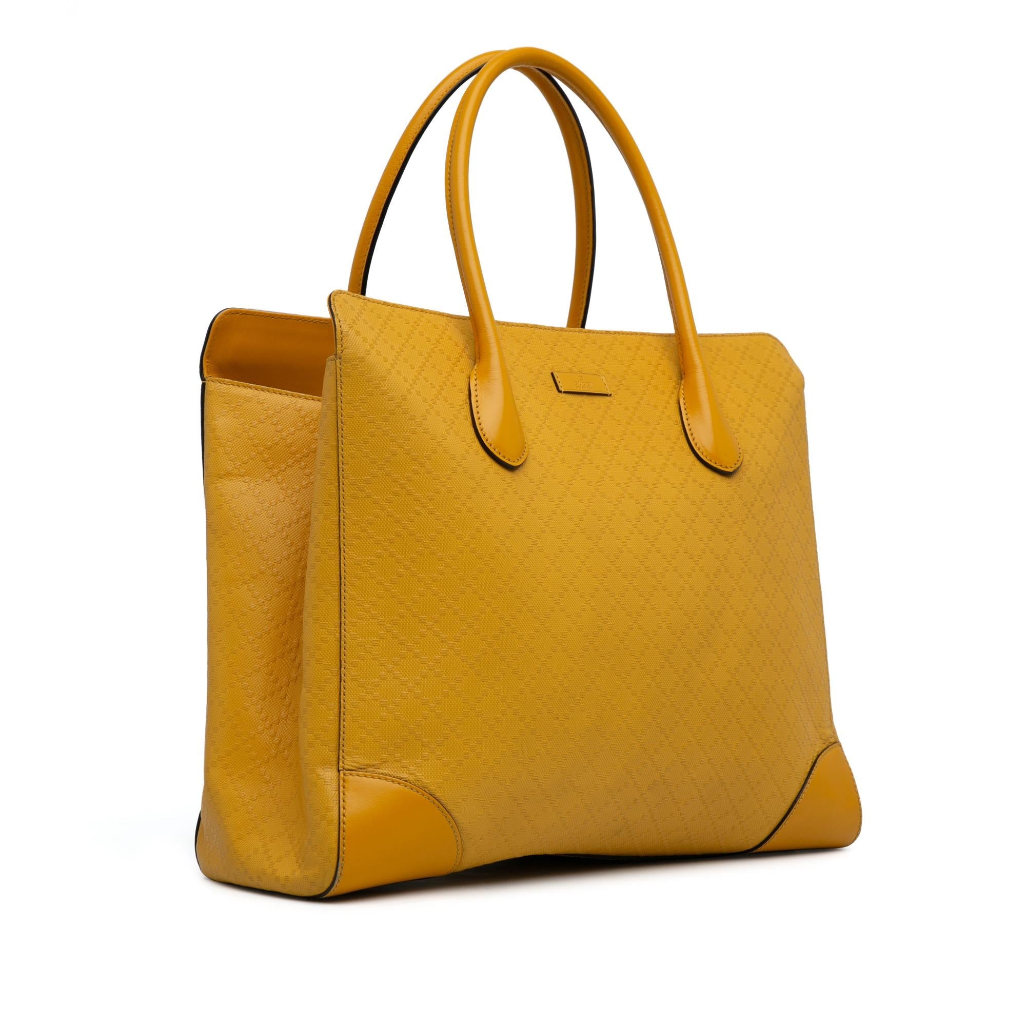 Gucci Diamante Bright Leather Tote (SHG-26jETG)