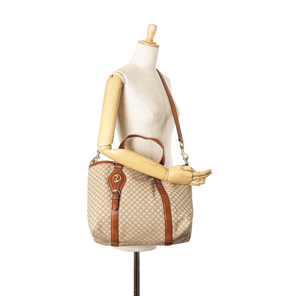 Gucci Diamante Canvas 1973 Satchel