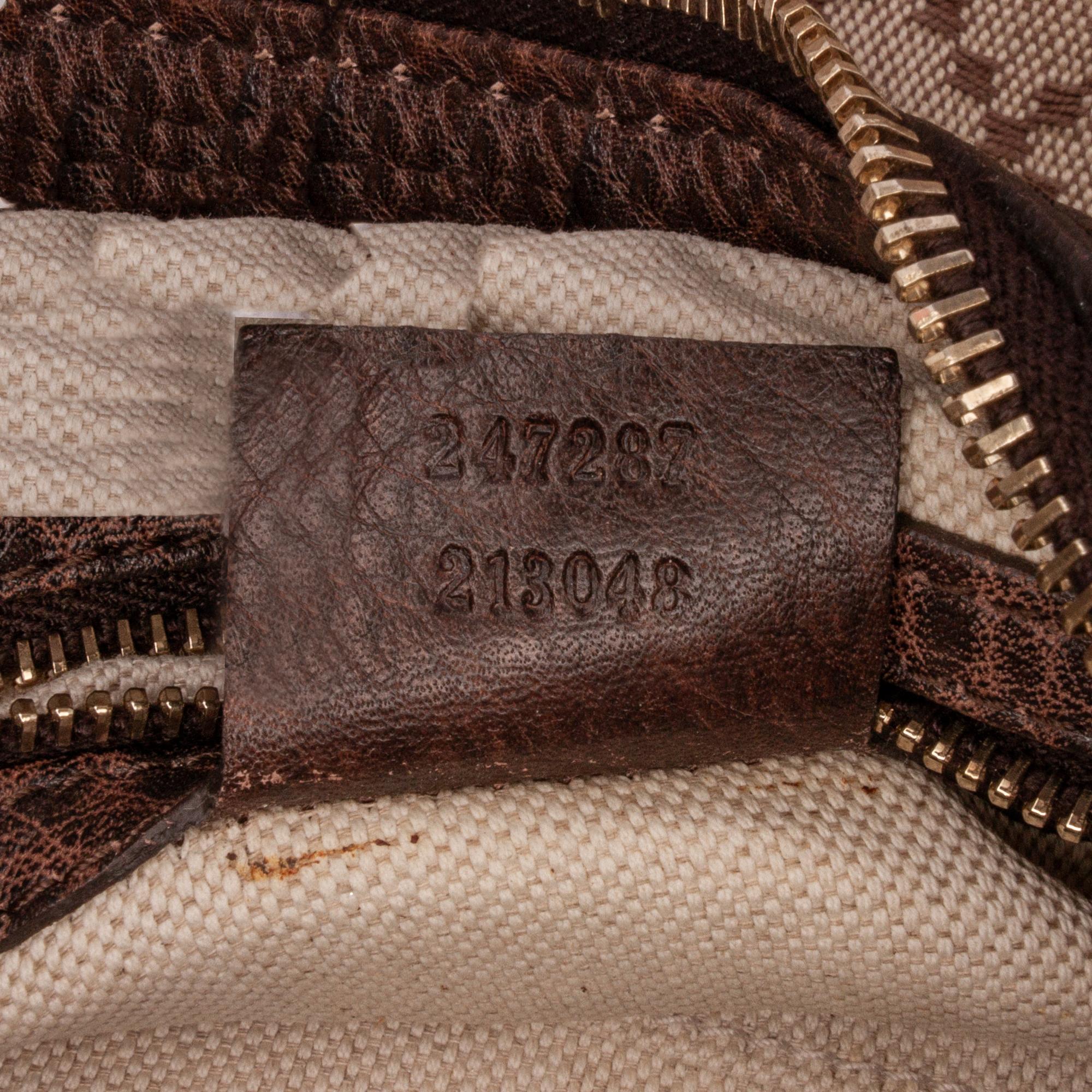Gucci Diamante Canvas Catherine Shoulder Bag