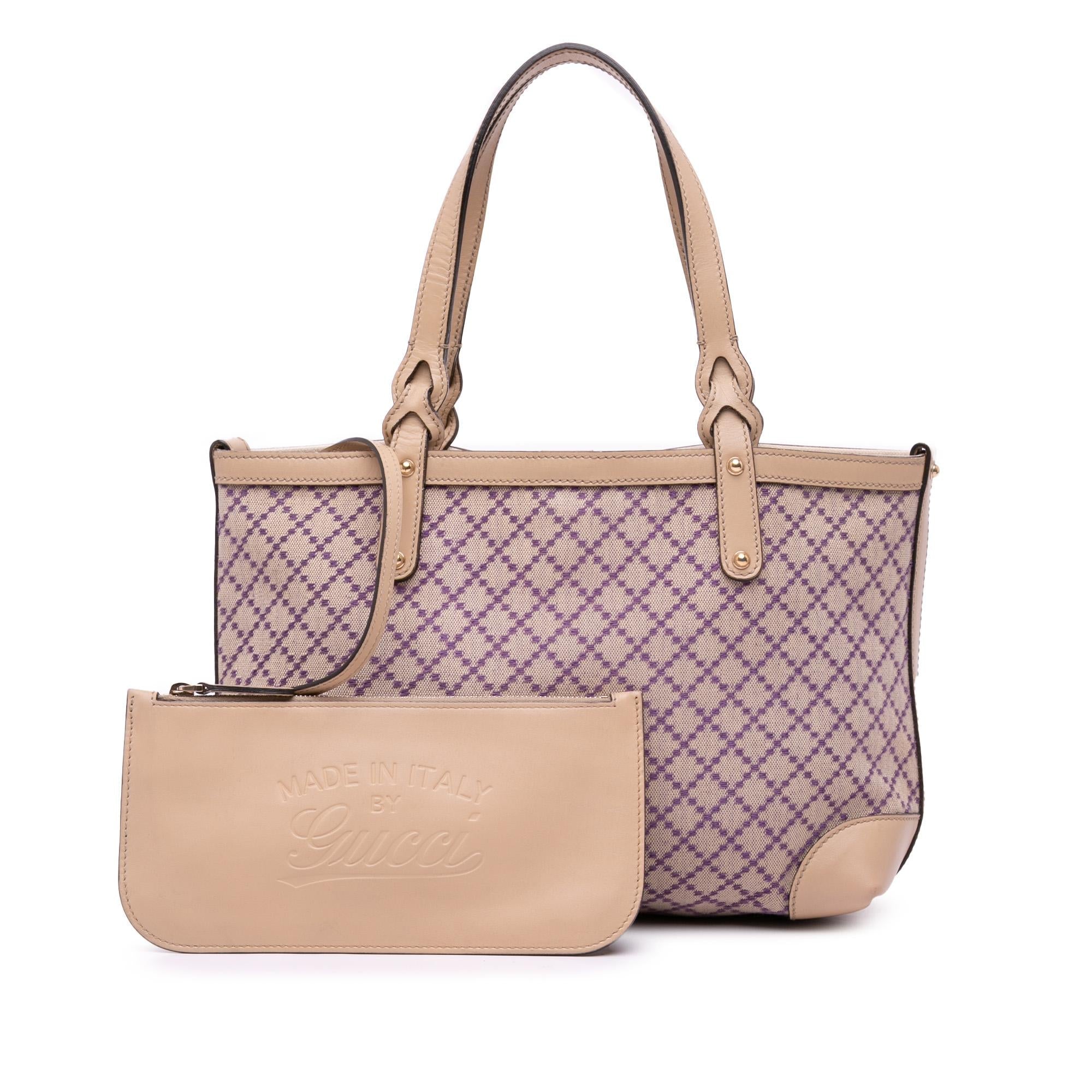 Gucci Diamante Canvas Craft Tote