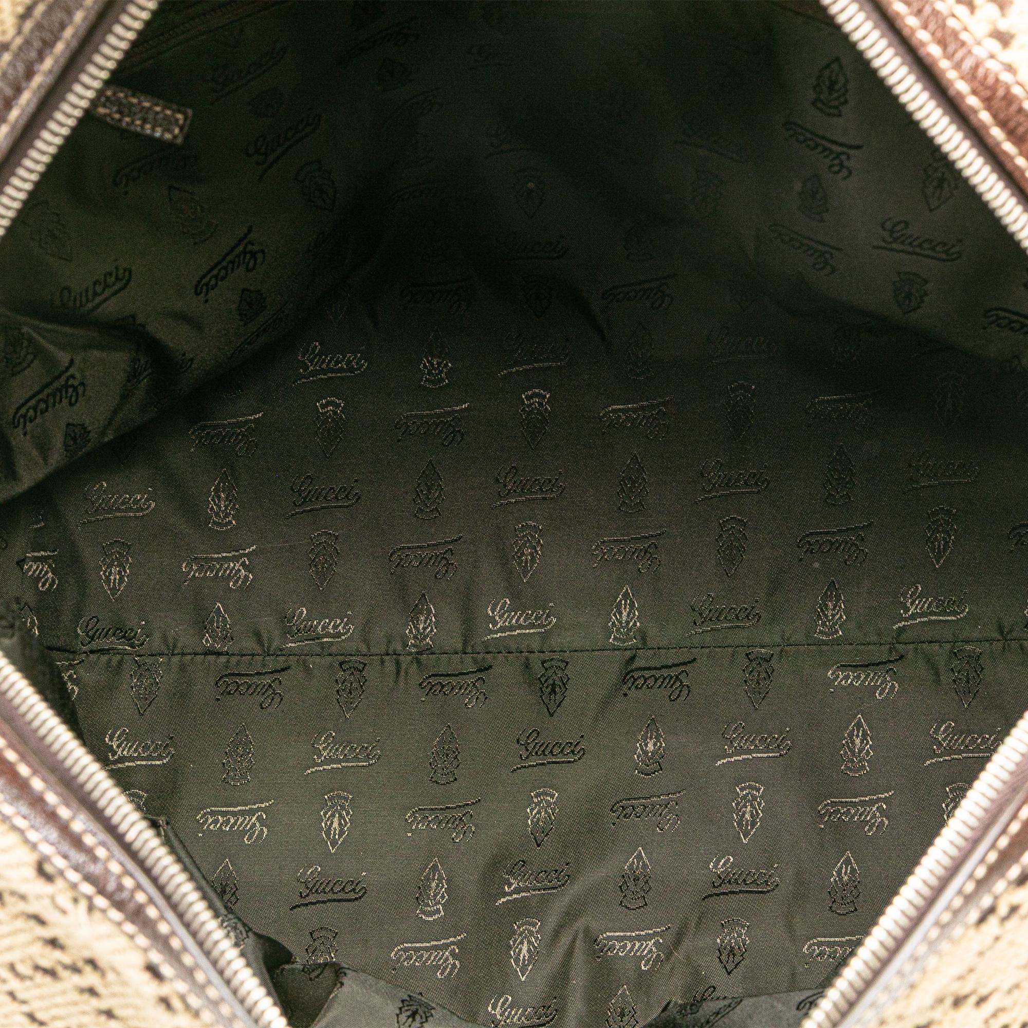 Gucci Diamante Canvas Crest Boston