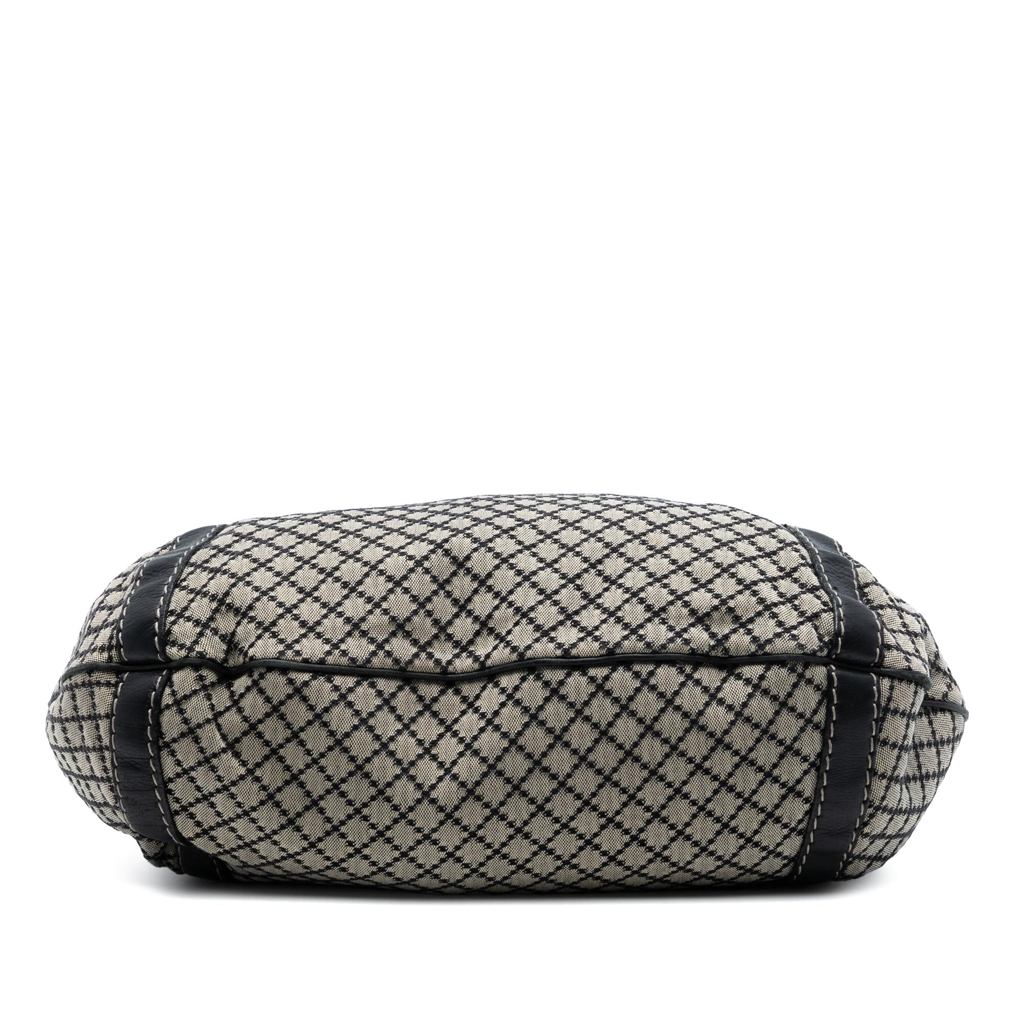 Gucci Diamante Canvas Crest Satchel