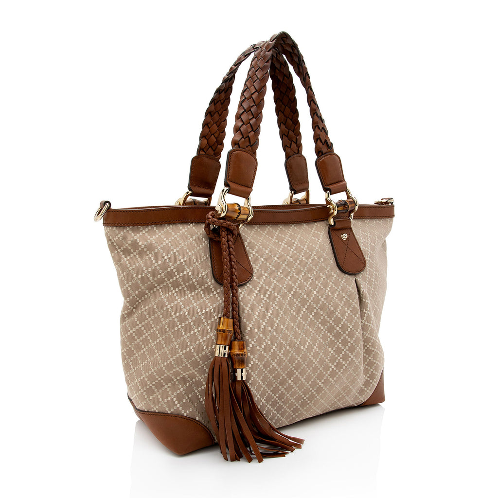 Gucci Diamante Canvas Eva Large Tote (SHF-unJCx2)