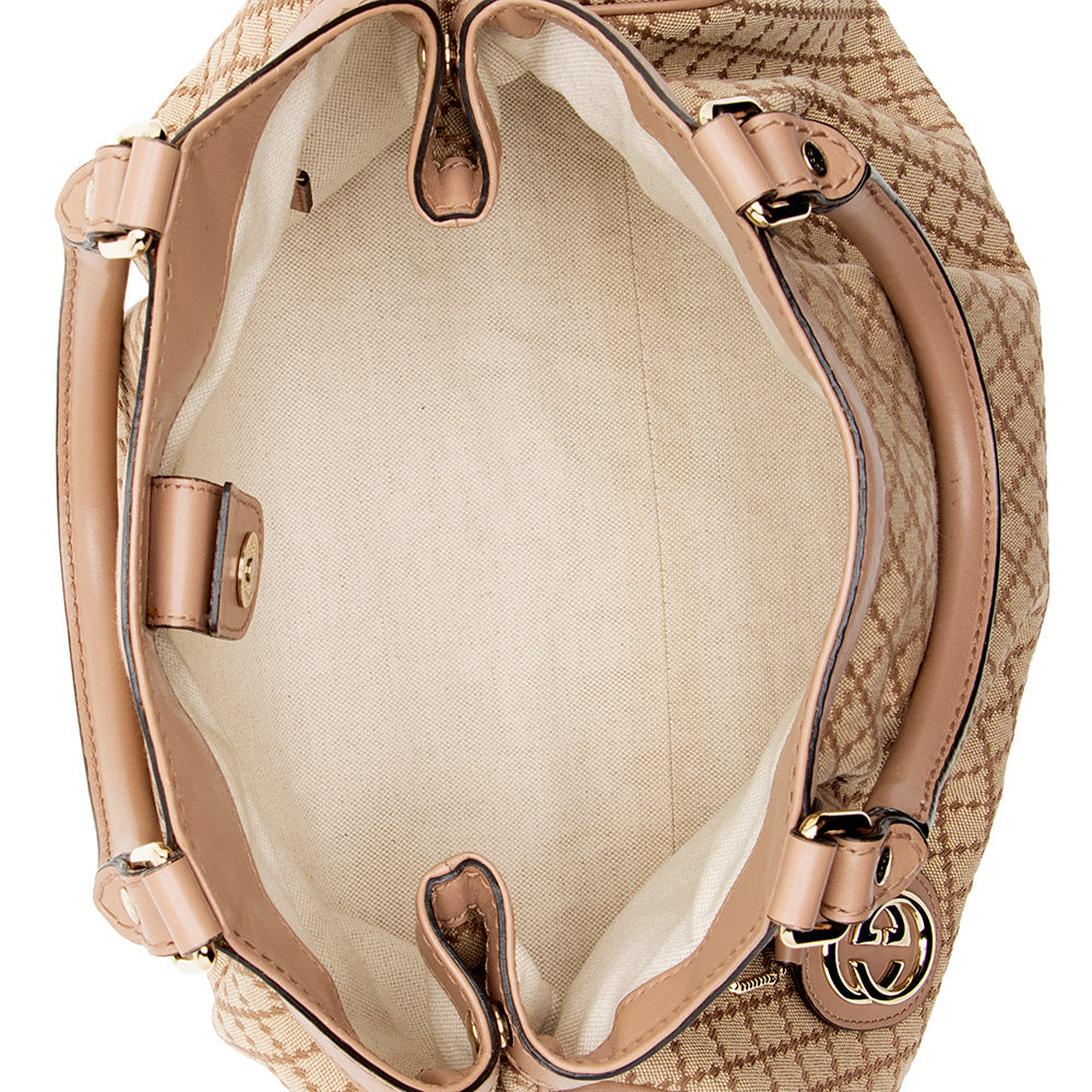Gucci Diamante Canvas Sukey Medium Tote (SHF-16354)