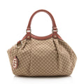 Gucci Diamante Canvas Sukey Medium Tote (SHF-16644)