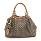 Gucci Diamante Canvas Sukey Medium Tote - FINAL SALE (SHF-22989)