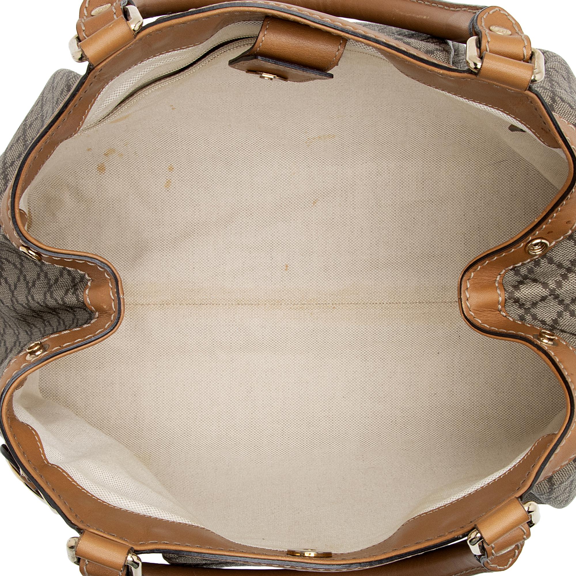 Gucci Diamante Canvas Sukey Medium Tote - FINAL SALE (SHF-22989)