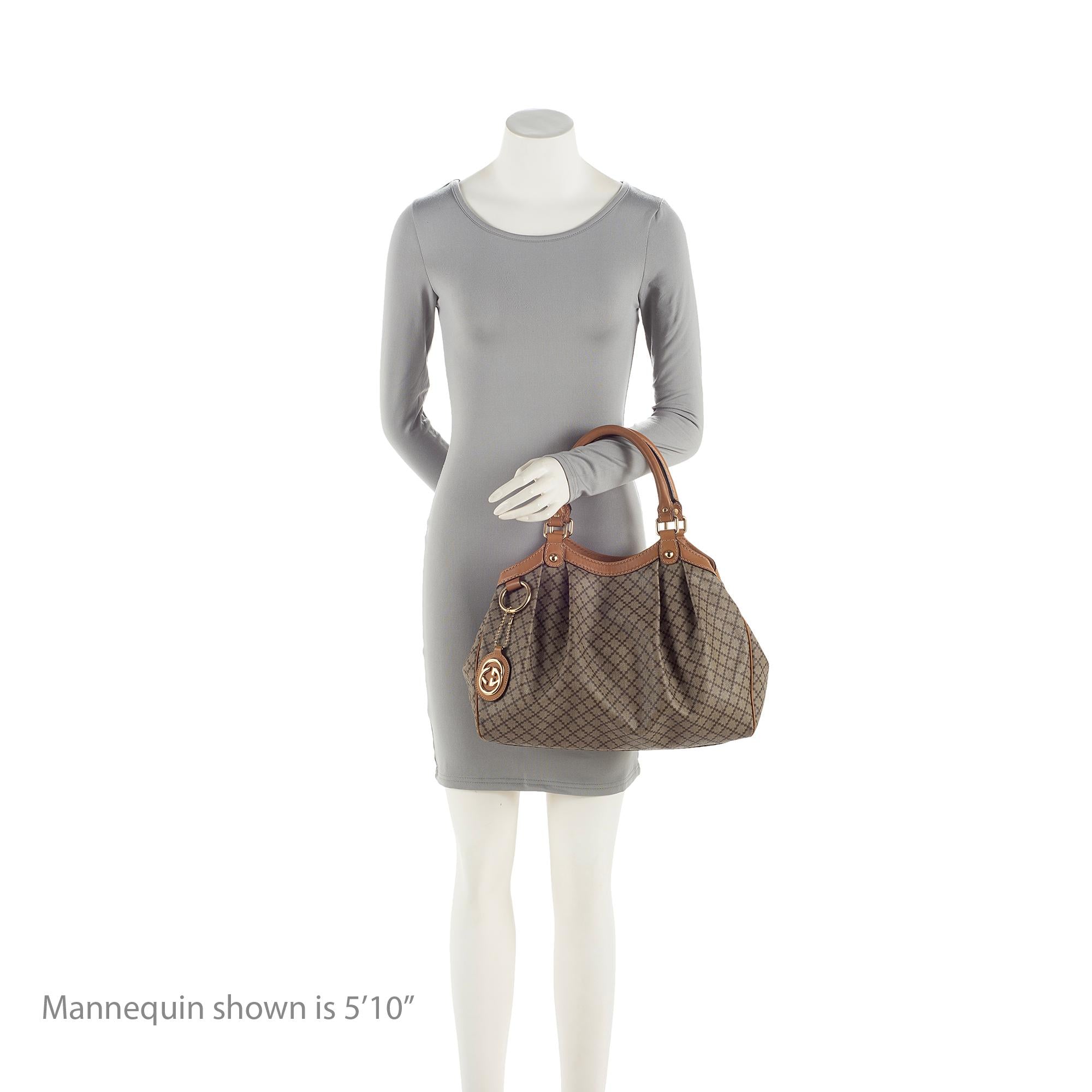 Gucci Diamante Canvas Sukey Medium Tote - FINAL SALE (SHF-22989)
