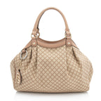 Gucci Diamante Canvas Sukey Medium Tote (SHF-uHQzf7)