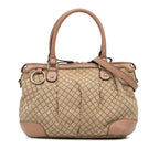 Gucci Diamante Canvas Sukey Satchel