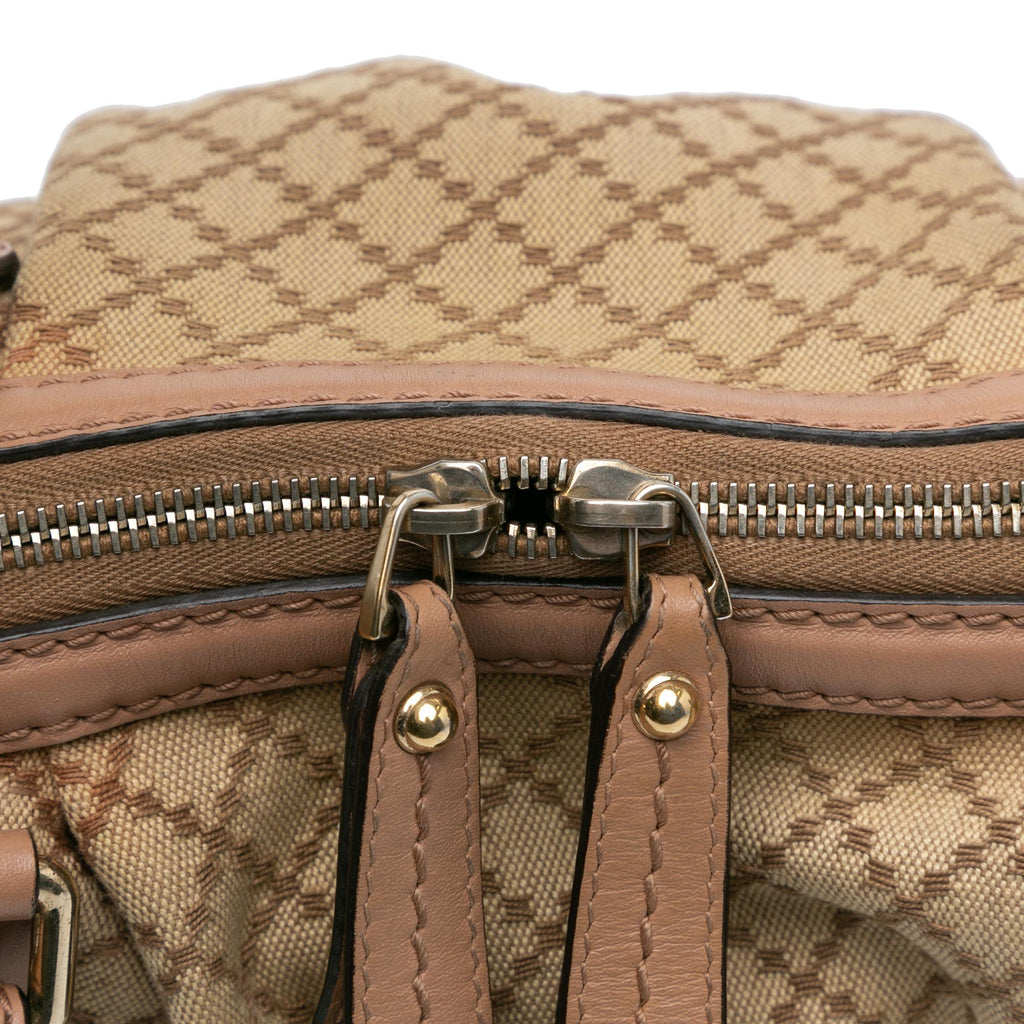 Gucci Diamante Canvas Sukey Satchel